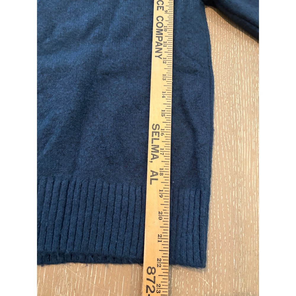 NWT Cynthia Rowley Women's Navy Blue Floral Beaded Crewneck Sweater Small - Picture 5 of 10